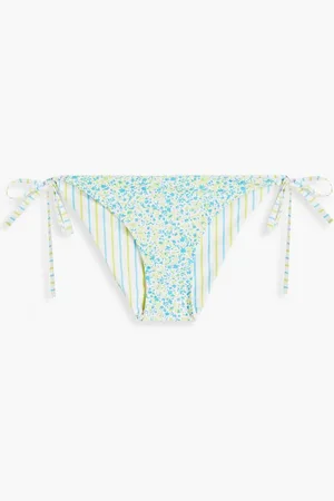 Solid The Iris reversible printed low-rise bikini briefs - Blue