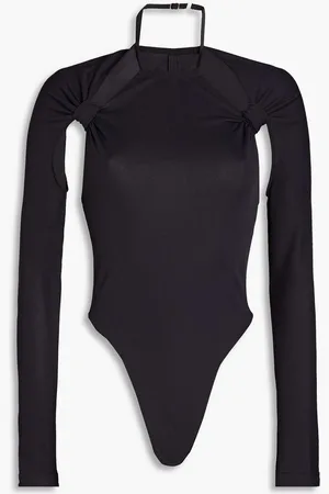 Jacquemus Nodi cutout knotted jersey bodysuit - Blue