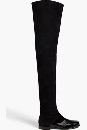 Roger Vivier Suede and leather thigh boots