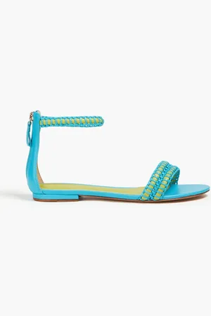 ALEXANDRE BIRMAN Emmy two-tone leather sandals - Blue