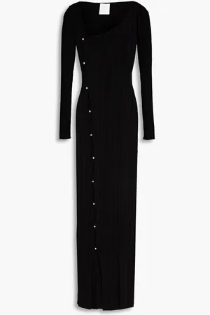 Paris Georgia Lola cutout studded ribbed-knit maxi dress