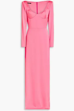 ALEX PERRY Satin-crepe gown