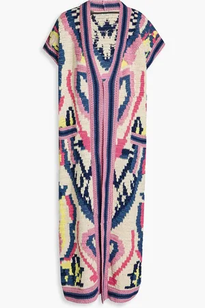 Etro Jacquard-knit linen, silk and cotton-blend jacket - Purple