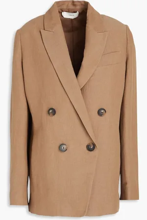 Vince Double-breasted faille blazer - Neutral