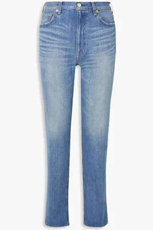 TU ES MON TRESOR The Labradorite mid-rise slim-leg jeans - Blue