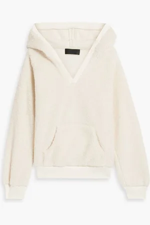 NILI LOTAN Marcello fleece hoodie - White
