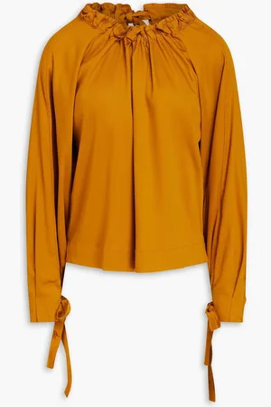 MOTHER OF PEARL TENCEL™-blend top - Yellow
