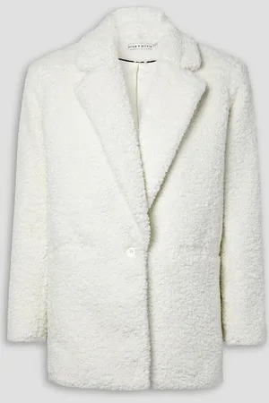 ALICE+OLIVIA Alice Olivia - Shan faux shearling blazer - White