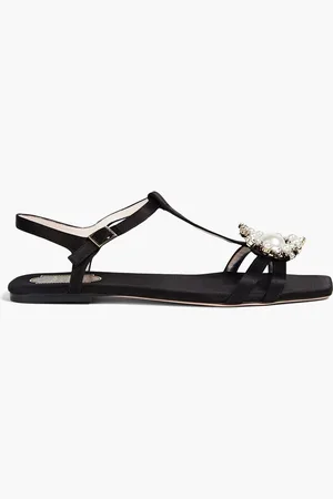 Roger Vivier Embellished satin sandals