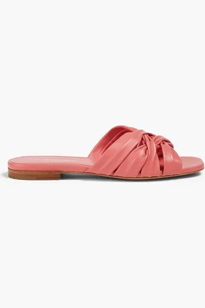 Emporio Armani Leather slides - Pink