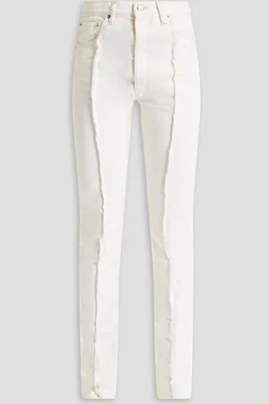 Maison Margiela Frayed high-rise slim-leg jeans