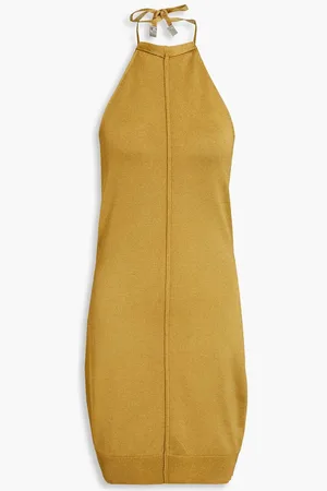 1017 ALYX 9SM Knitted halterneck mini dress - Metallic