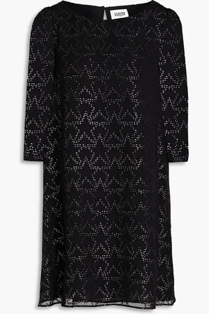 Claudie Pierlot Metallic fil coupé georgette mini dress