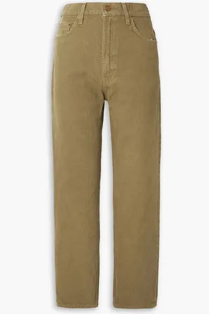 Mother SNACKS! high-rise straight-leg jeans - Green