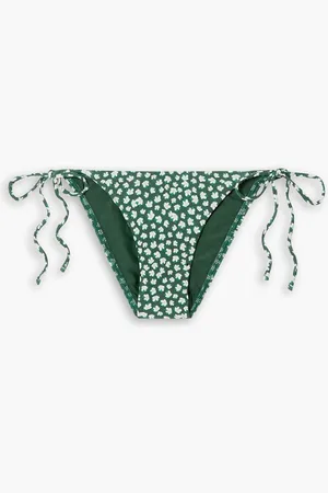 MATTEAU The String floral-print bikini briefs - Green