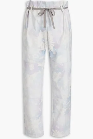 Jacquemus Pigiami floral-print cotton-blend pants - Gray