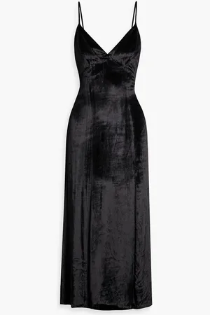 ALICE+OLIVIA Alice Olivia - Julietta crushed-velvet midi dress