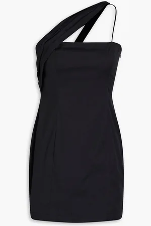 Zeynep Arcay Draped cotton-sateen mini dress