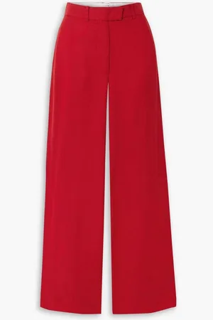 APIECE APART Alba crepe wide-leg pants - Red