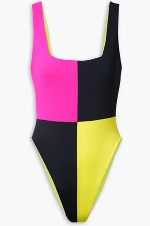 Mara Hoffman Idalia color-block ECONYL® swimsuit - Pink