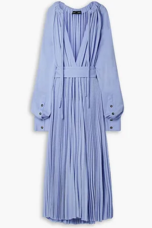Proenza Schouler Gathered jersey maxi dress - Purple