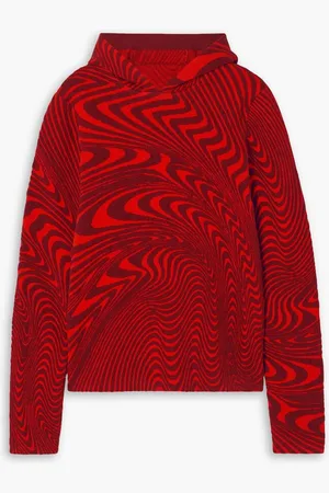 Aztech Ed Curtis jacquard-knit hoodie - Red