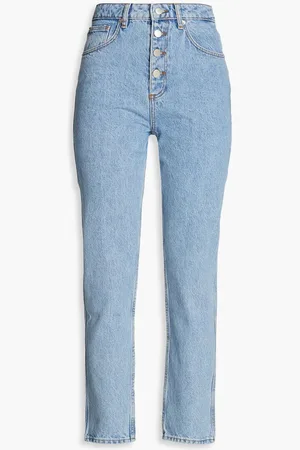 Bash Amber high-rise straight-leg jeans - Blue