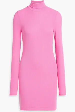 ATM Anthony Thomas Melillo Ribbed stretch-modal jersey turtleneck mini dress