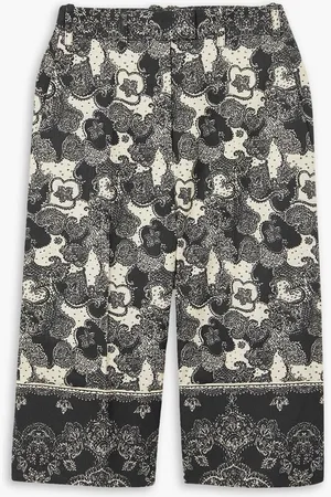 BROCK COLLECTION Tam paisley-print linen and cotton-blend culottes