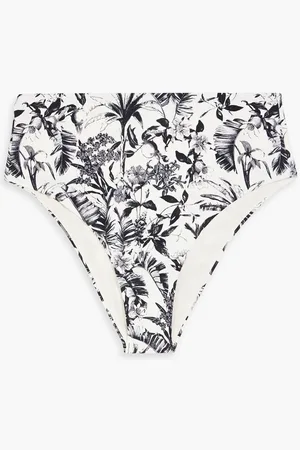 ONIA Sabrina printed high-rise bikini briefs