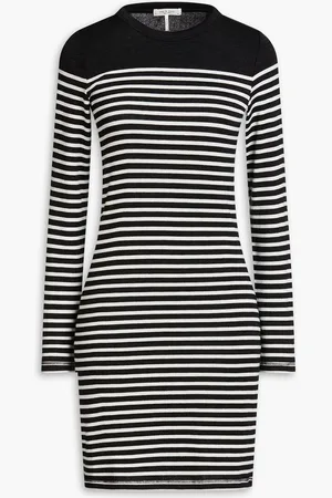 RAG&BONE Striped stretch-jersey mini dress