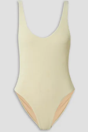 Jade Swim Contour ribbed swimsuit - White