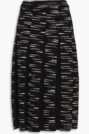 Joseph Space-dyed wool-blend midi skirt