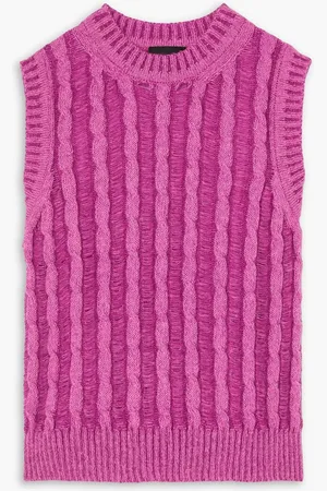 AGR Cable-knit vest - Pink