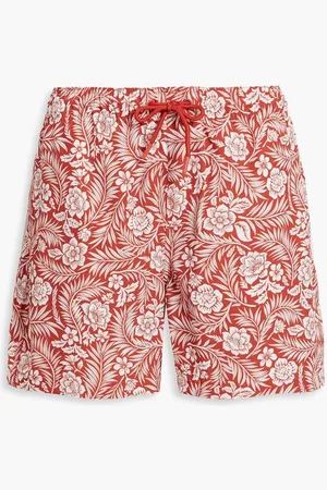 ONIA Printed mid-length swim shorts