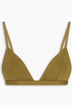 Mara Hoffman Astrid triangle bikini top - Green