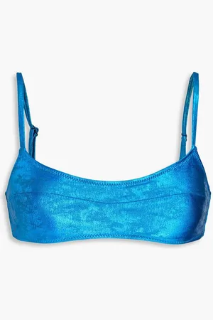 Solid Elsa metallic bikini top