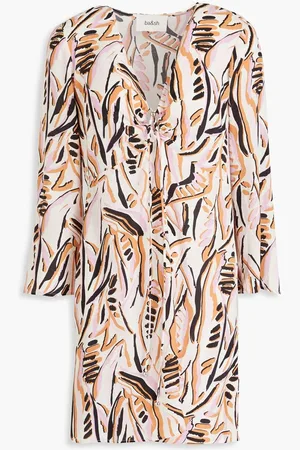 Bash Thes printed crepe mini dress - Pink