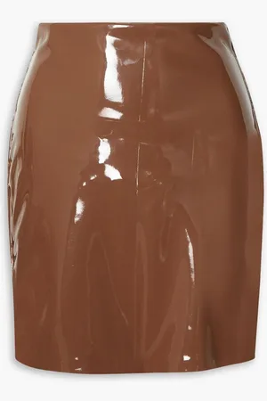 Commando Stretch faux patent-leather mini skirt