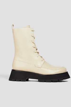 3.1 Phillip Lim Leather combat boots - White