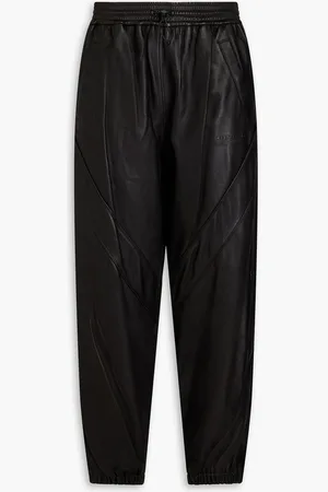 Alexander Wang Embossed leather track pants