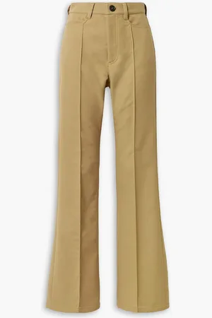 MERYLL ROGGE Twill flared pants - Brown