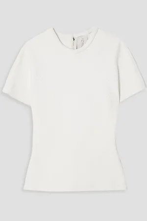 AZ FACTORY SuperTech-SuperChic stretch-piqué top