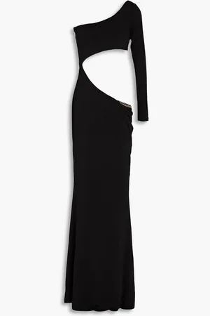 Retrofete Whitney one-shoulder cutout jersey maxi dress