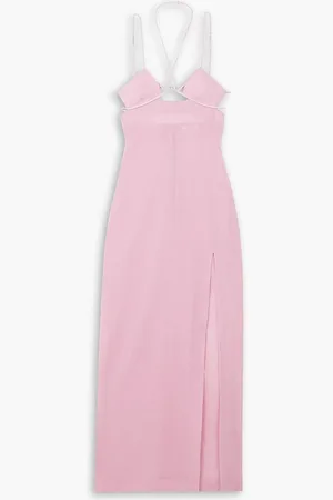 Nensi Dojaka Cutout cotton-voile maxi dress - Pink