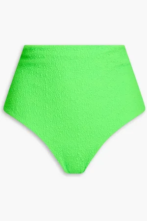 Mara Hoffman Lydia popcorn bikini briefs - Green