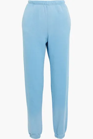 RE/DONE French cotton-terry track pants - Blue