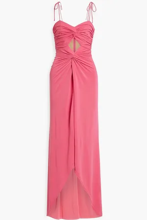 Cinq A Sept Harlin cutout twisted stretch-jersey maxi dress