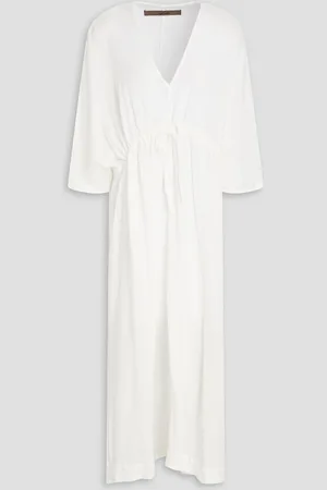 ENZA COSTA Cotton-seersucker kaftan