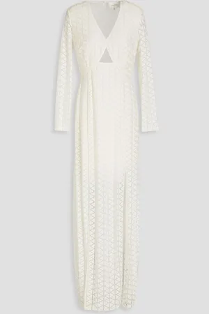 Semsem Embroidered mesh gown